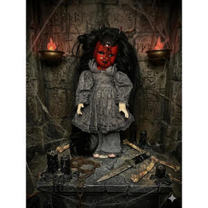 The Innocent Bride - OOAK Scary Creepy Doll 12" Hand Painted Horror Haunting Art